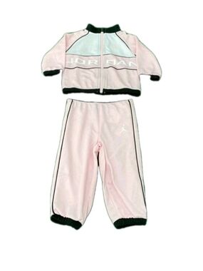 Nike Jordan Kids Pink Track Set - Pink & Black Size 18 Months